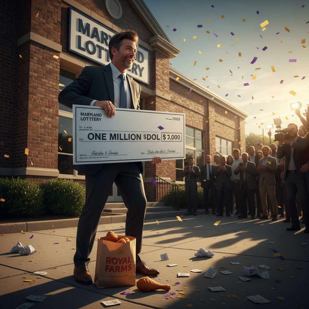 He forgot his Royal Farms chicken and won a million.