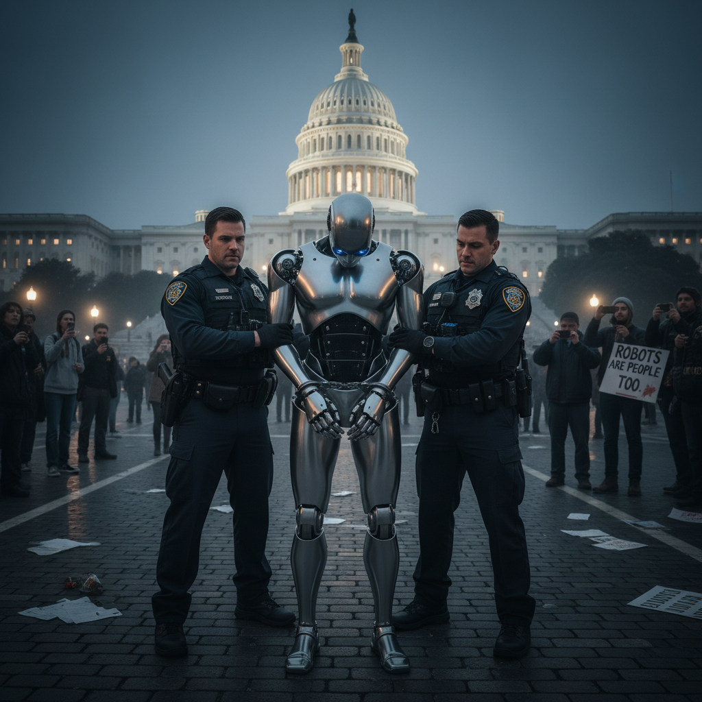 This robot "arrest" is a DC policy nightmare