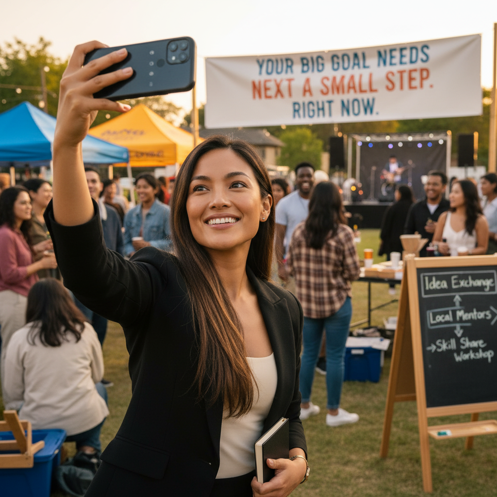 Your big goal needs a next small step, right now.