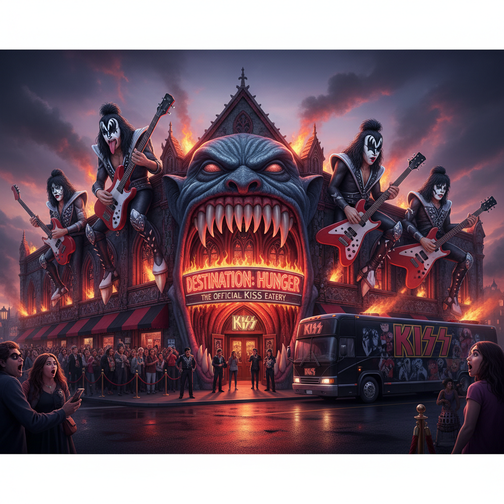 Your stomach isn't ready for THIS Kiss restaurant.