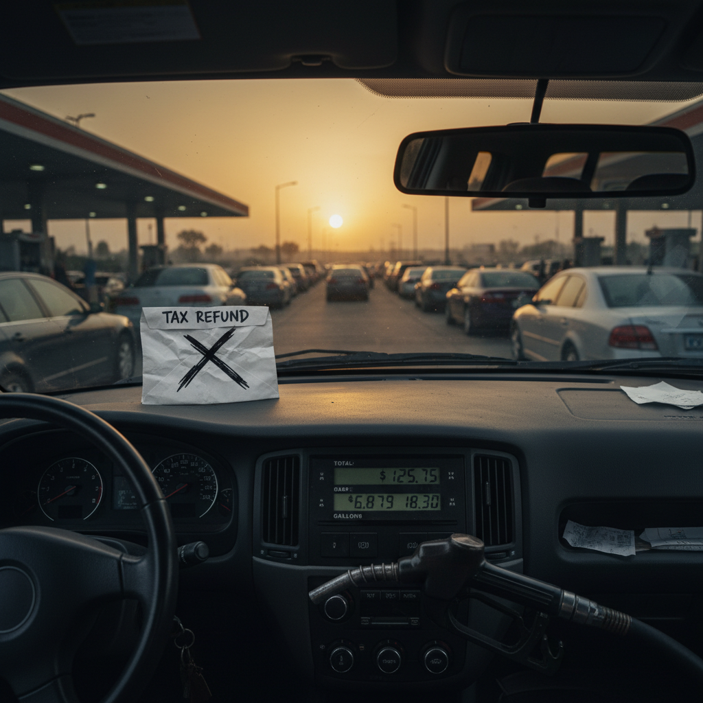 Your big tax refund is already gone. Thanks, gas prices.