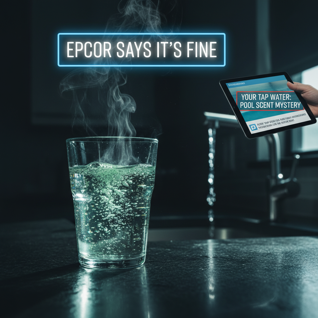 Your tap water smells like a pool and Epcor says it's fine