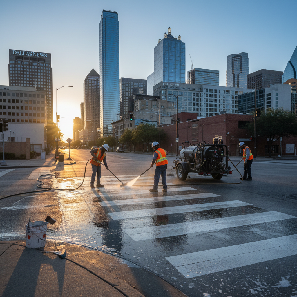 They're scrubbing 30 Dallas crosswalks. Why your art is leaving.