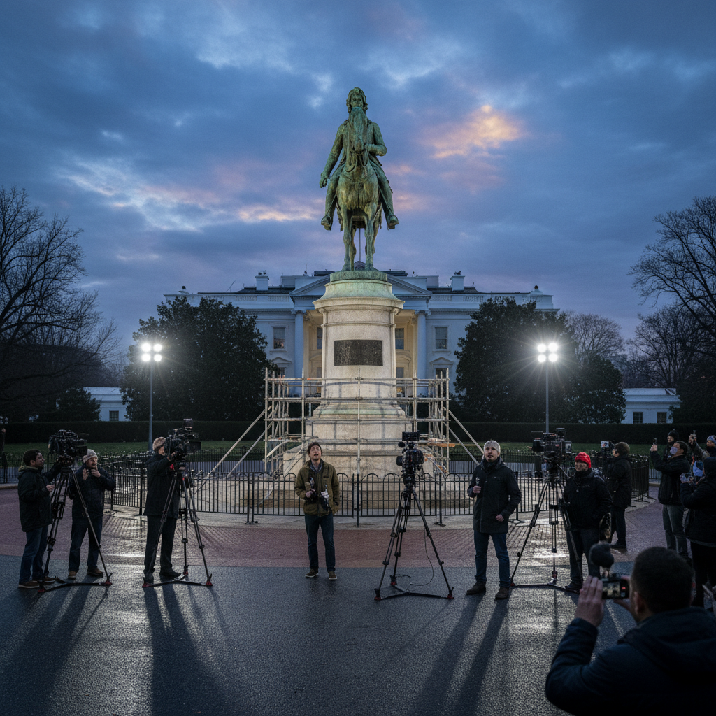 They put *that* statue back up near the White House?