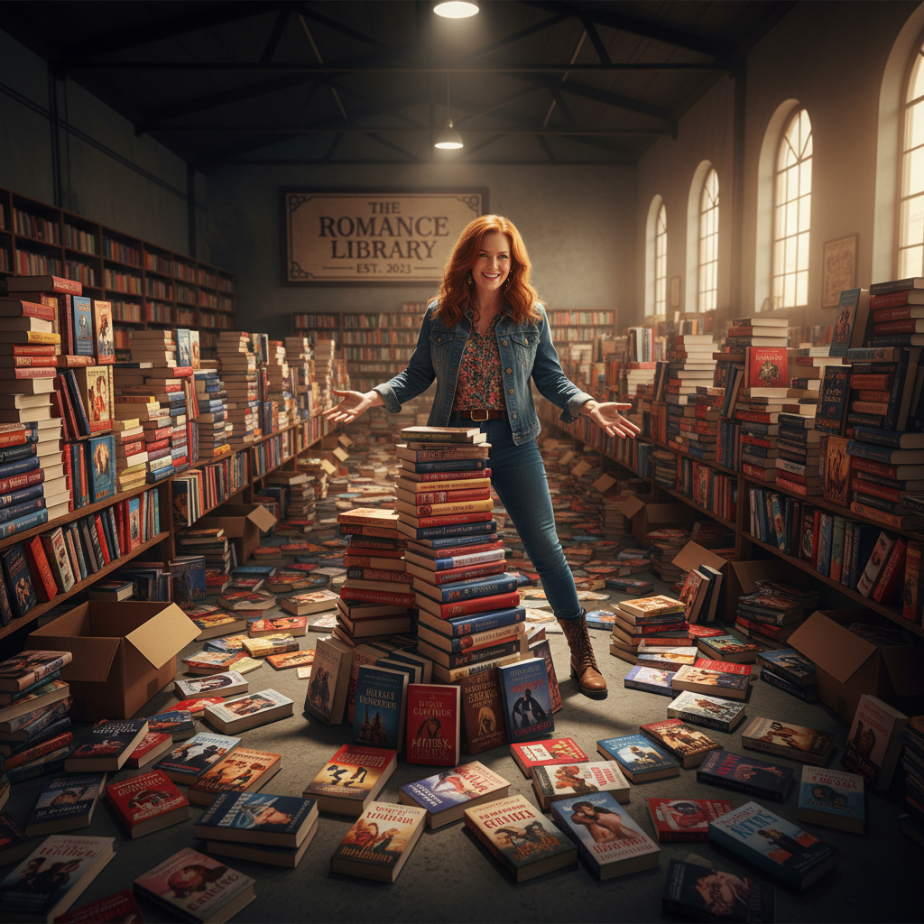 Krystin Golden is selling 2,000 romance novels. Want them?