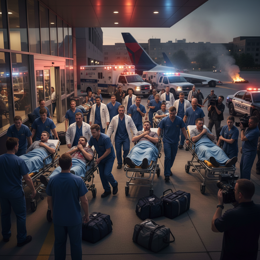 25 people just landed in a Minneapolis hospital after that Delta flight.