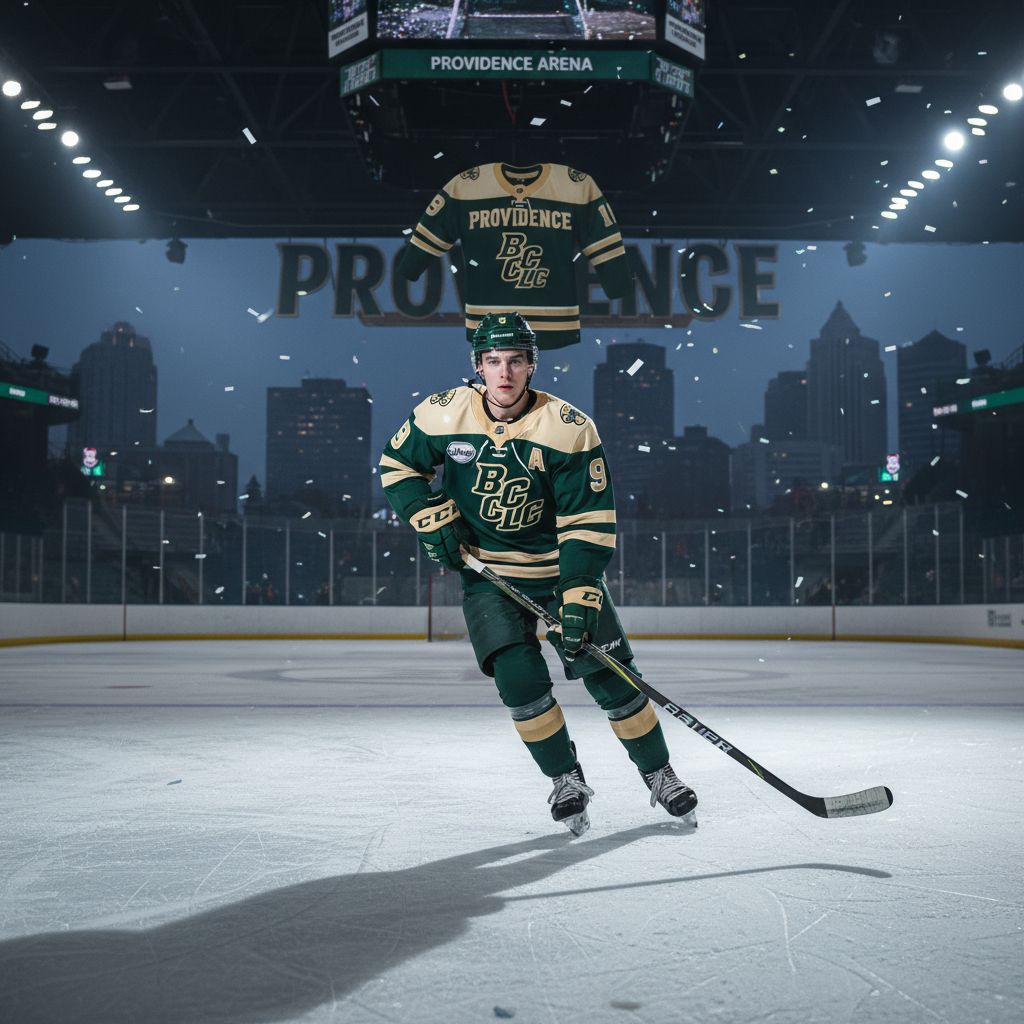 Your BC star James Hagens is starting in Providence.