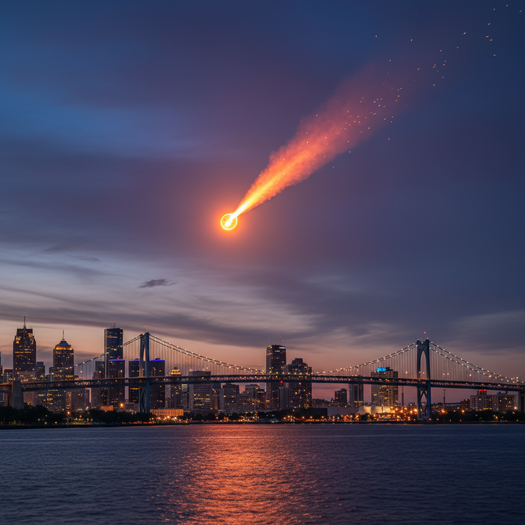 Did you see that fireball over the Ambassador Bridge?