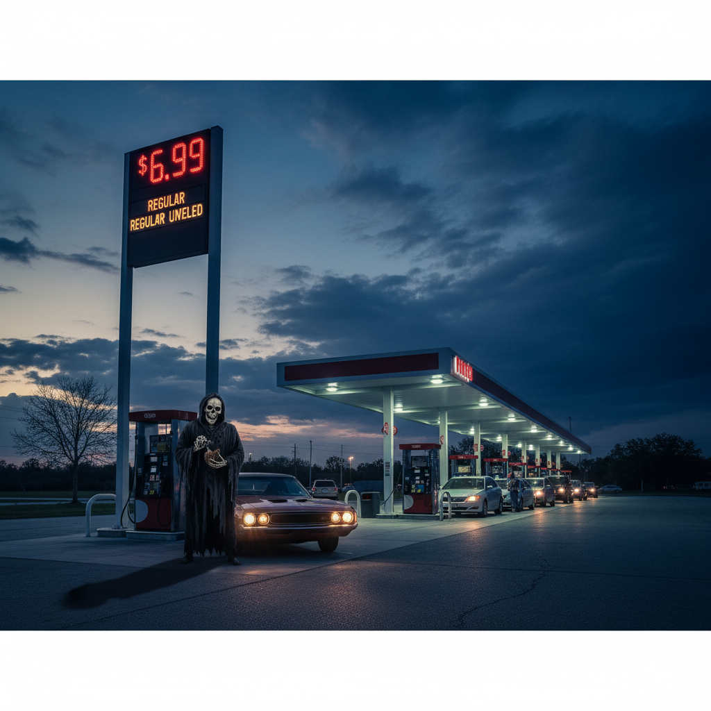 Your Brandon gas prices just got scary high.