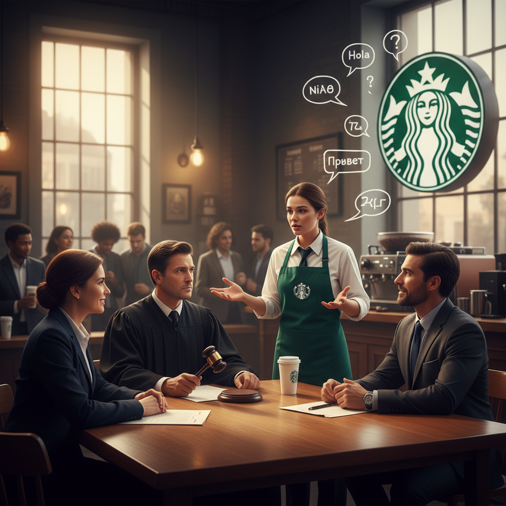 A judge just said a RUH Starbucks can't *only* speak English.