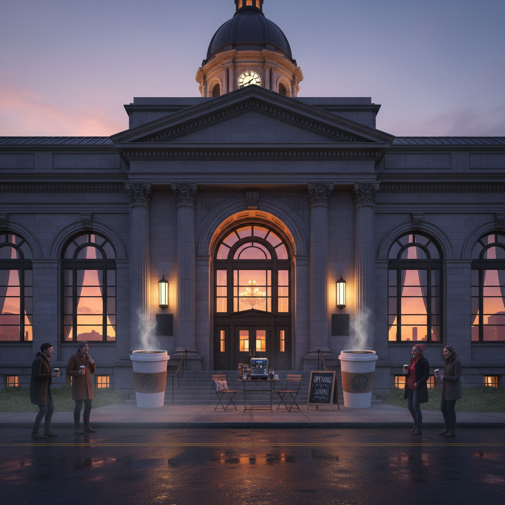 Your City Hall just approved a coffee shop. Really.