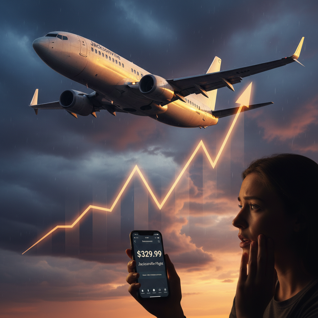 Your Jacksonville flight just got more expensive, I think.