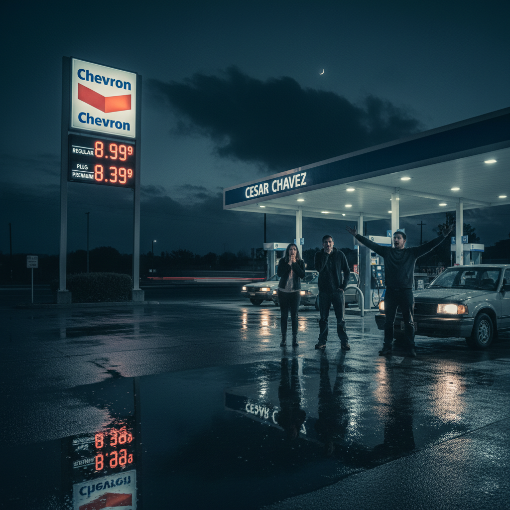 You won't believe what that Cesar Chavez Chevron is charging.