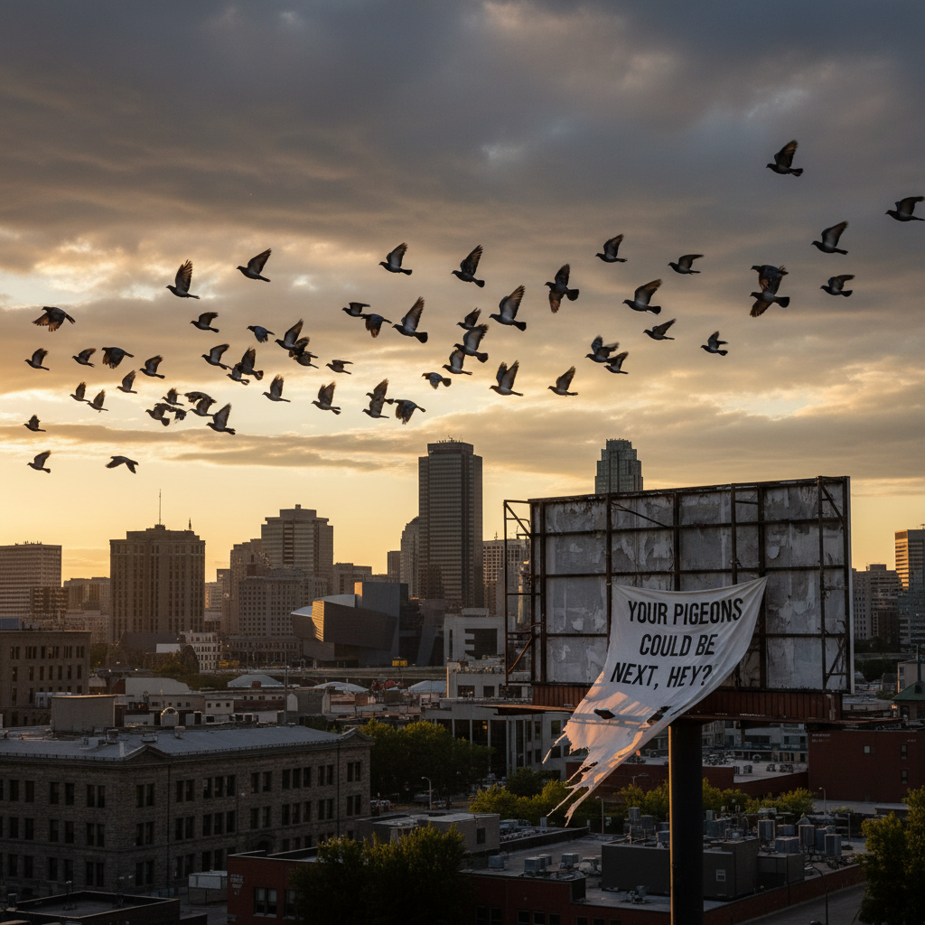 Winnipeg: Your pigeons could be next, hey?