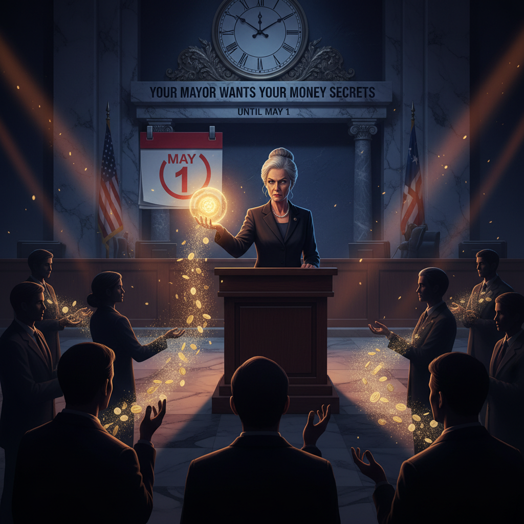 Your mayor wants your money secrets until May 1