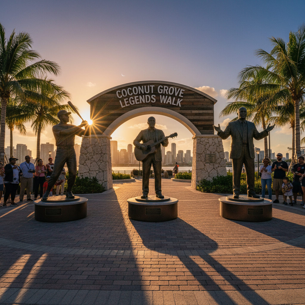 Miami just put three legends on the Coconut Grove map.