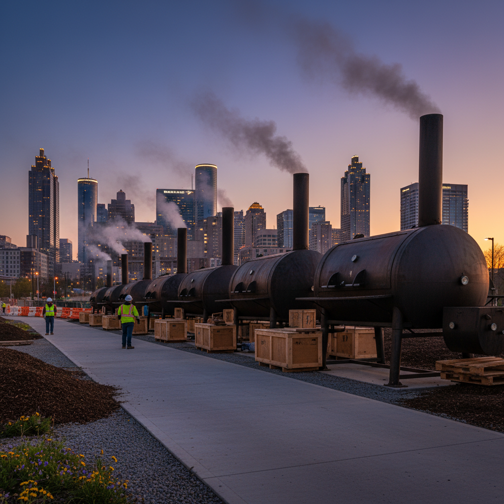 Six 22-foot smokers just landed on the Beltline. Your move, Atlanta.