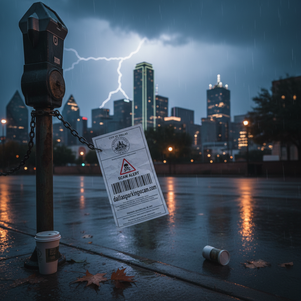 Your Dallas parking ticket might be a scam, y'all.