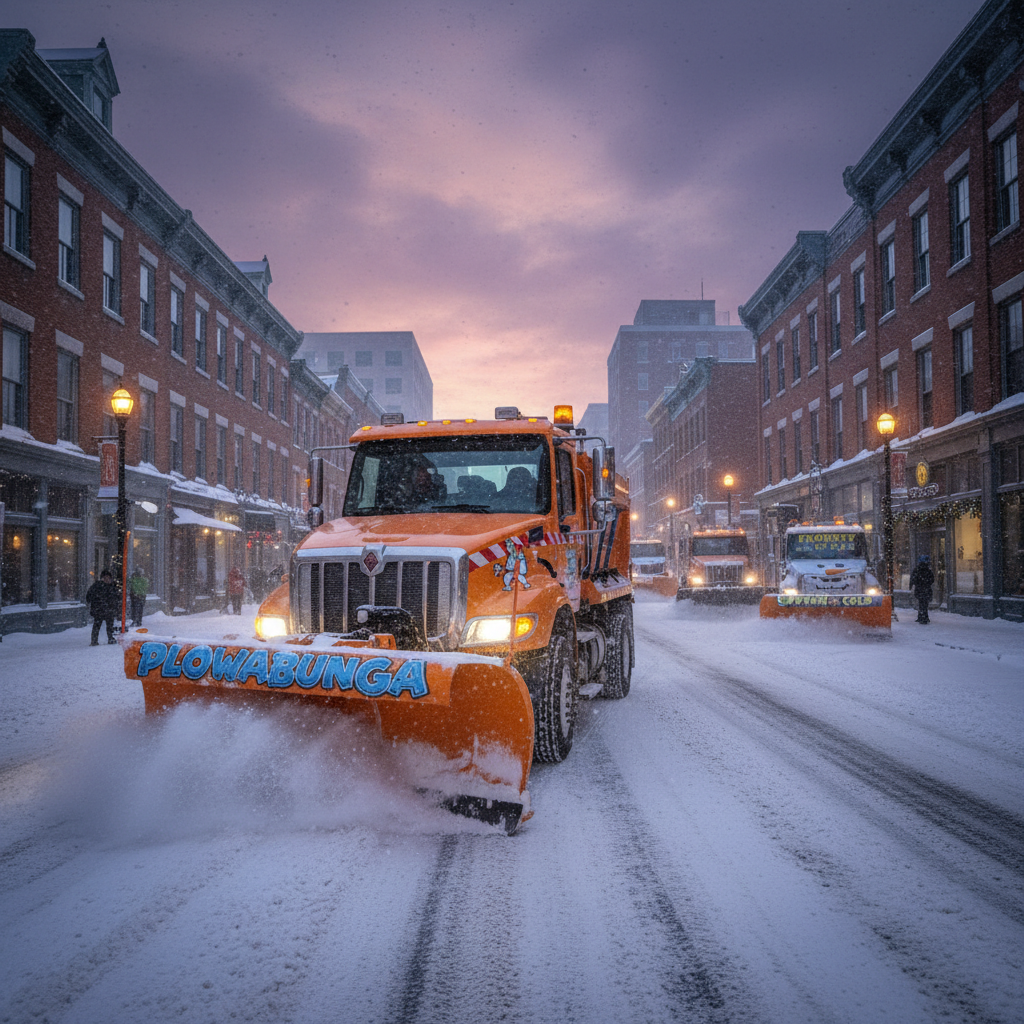 Your Saint John snowplow is now "Plowabunga" and you gotta see the rest.