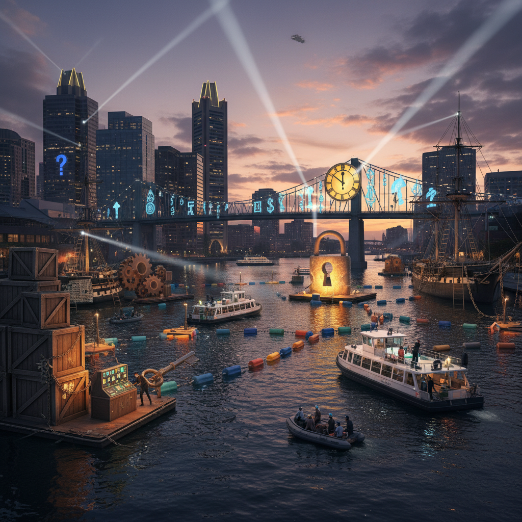 Your commute just got wilder. Someone turned the Inner Harbor into an escape room.