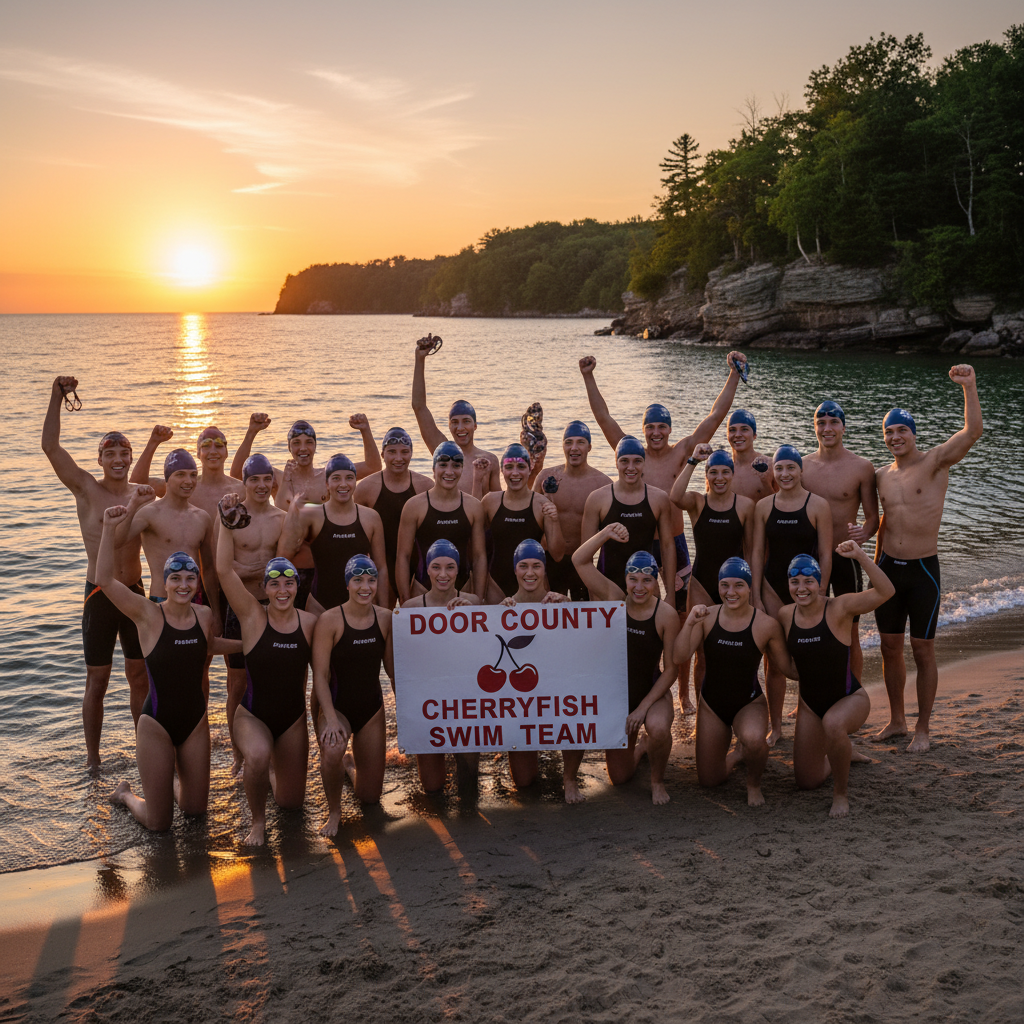 Door County's biggest swim team ever is going to Nationals!