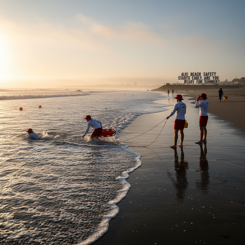Alki Beach safety starts early. Are you ready for summer?