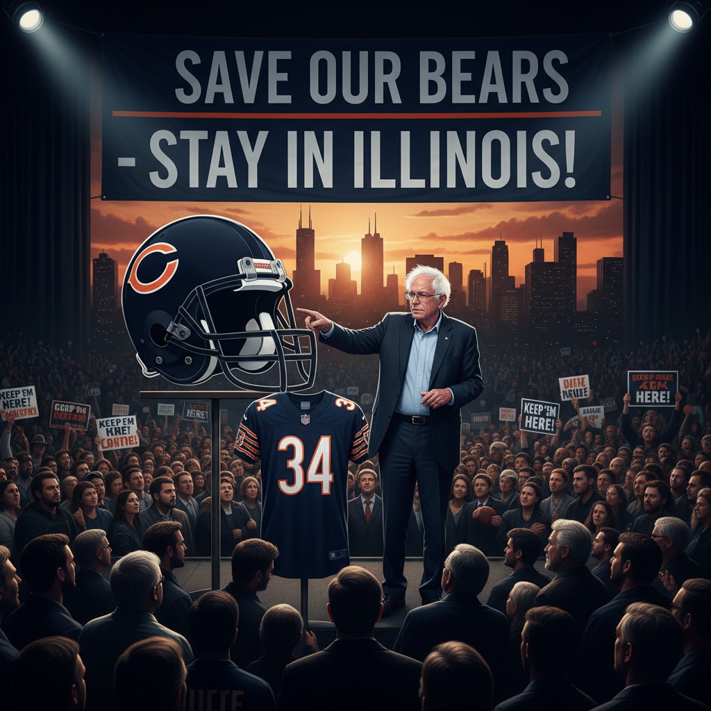 Bernie Sanders wants your Bears to stay in Illinois.