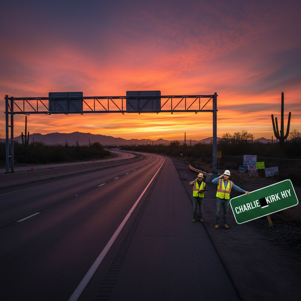 Your Loop 202 almost became the Charlie Kirk Highway. Seriously.
