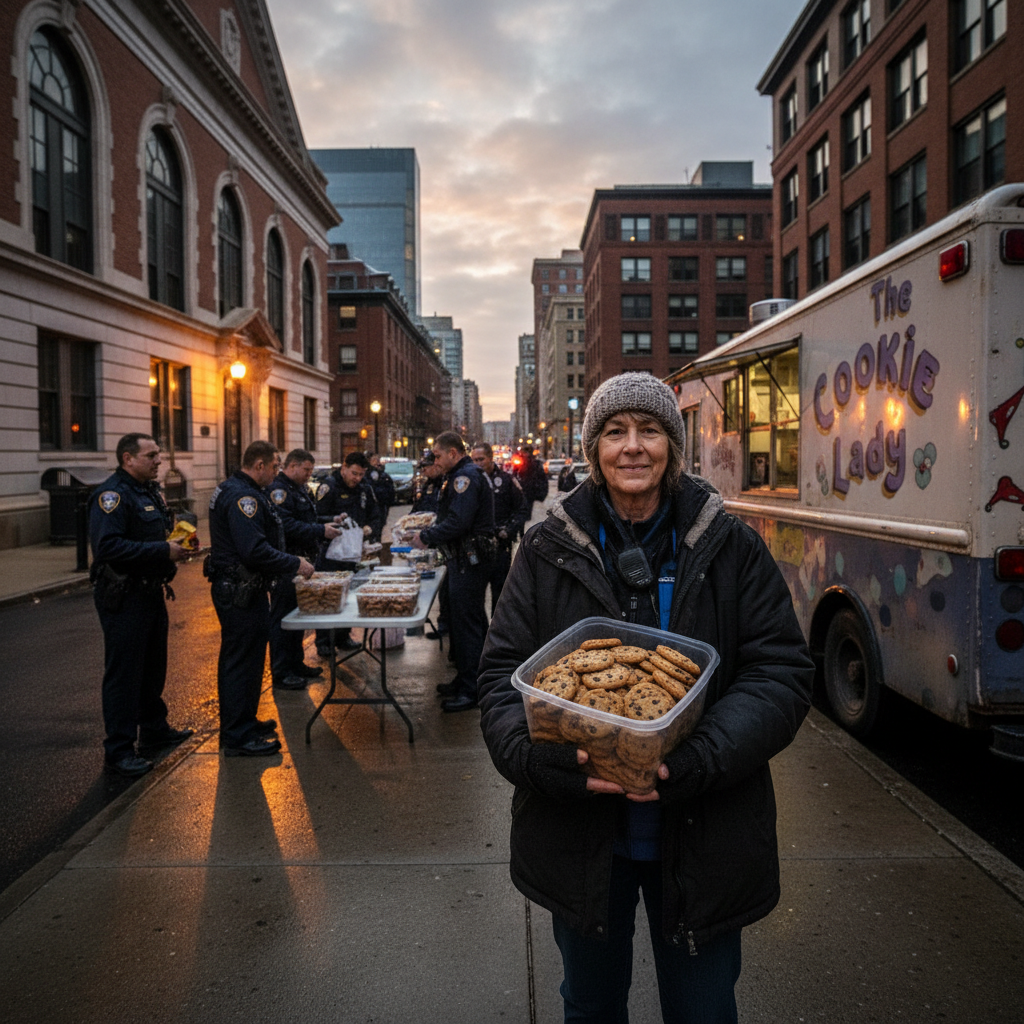 The "Cookie Lady" just hit every Philly police district. Why?