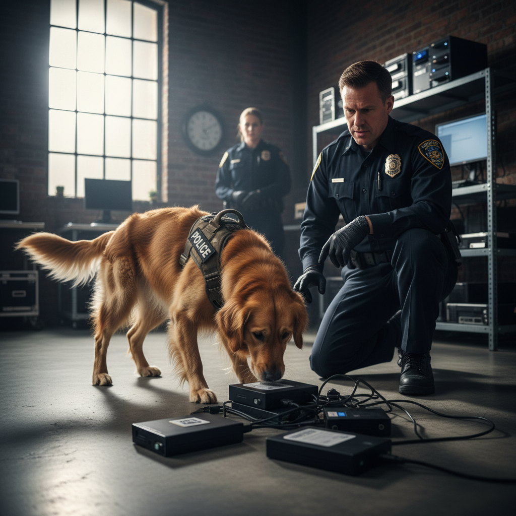 Saskatoon Police just got a golden retriever that sniffs out hard drives
