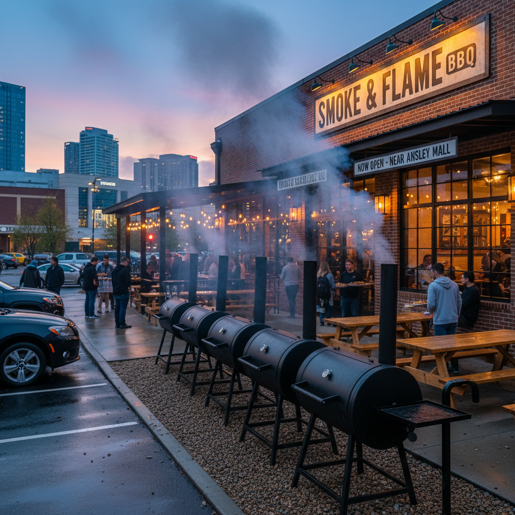Your new BBQ spot just opened near Ansley Mall with six smokers.