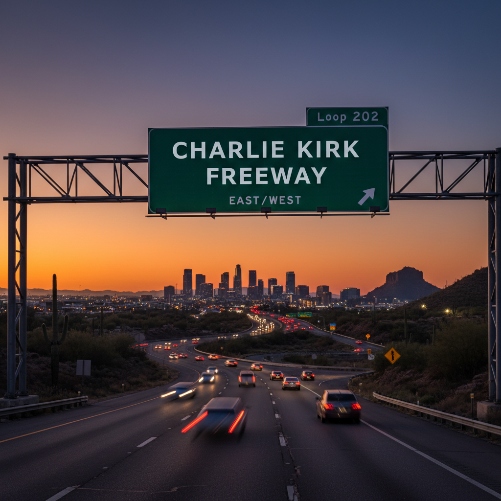 Your Loop 202 almost became the "Charlie Kirk Freeway