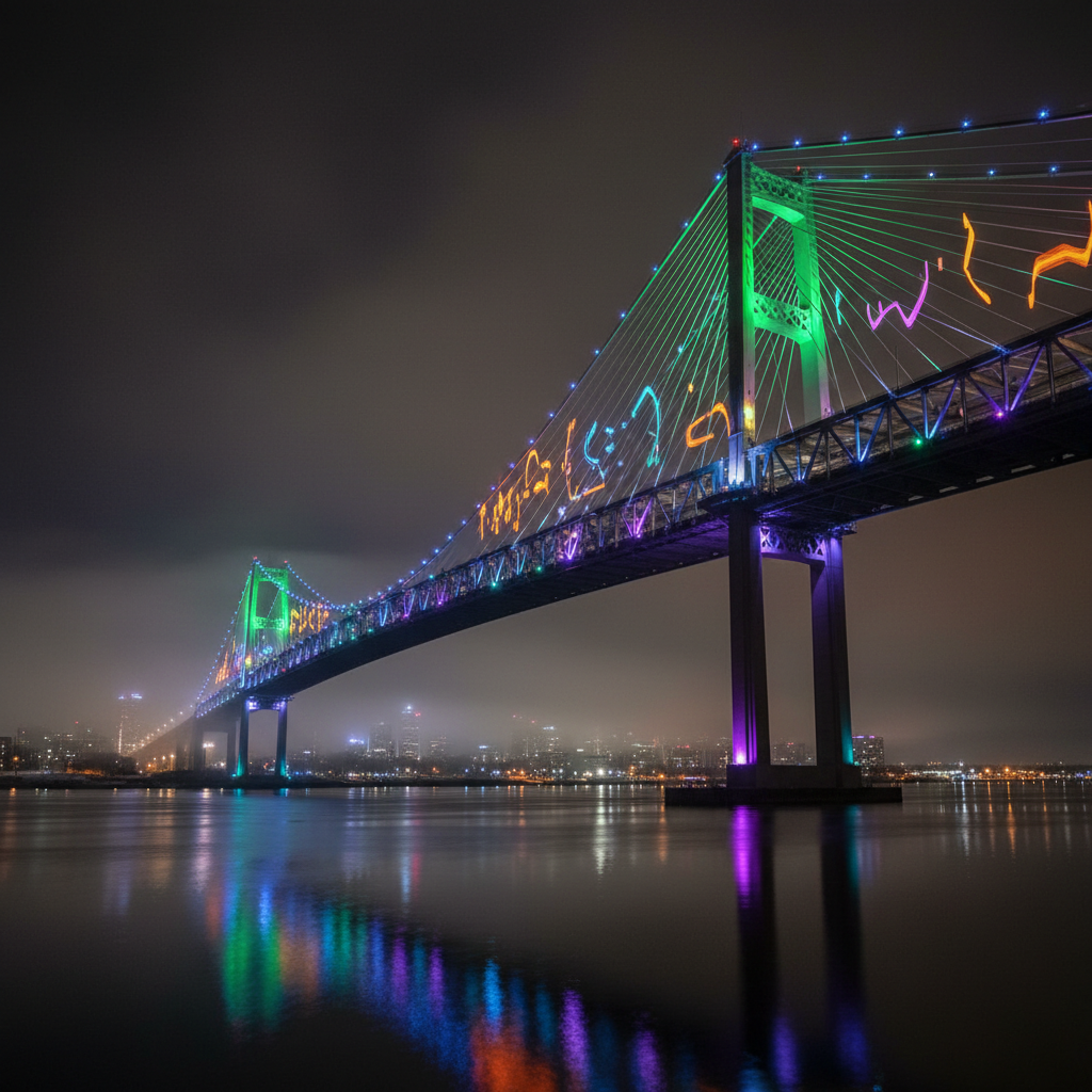 Your Gordie Howe Bridge lights are about to get weird