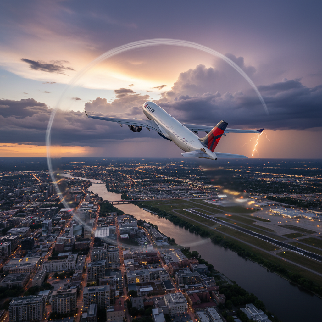 Delta flight 56 just boomeranged back to Minneapolis.