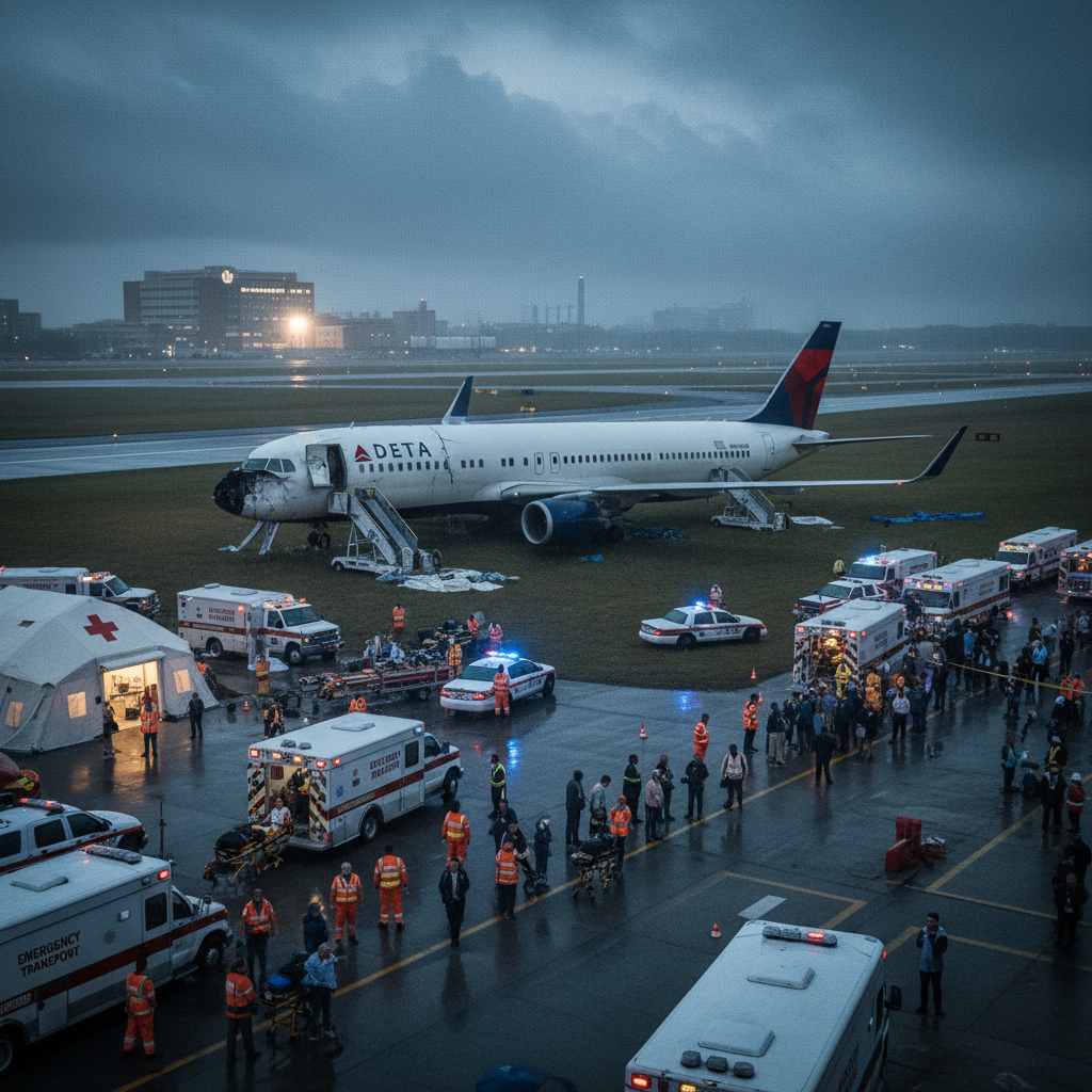 Delta Flight 56 just sent 25 people to the ER.