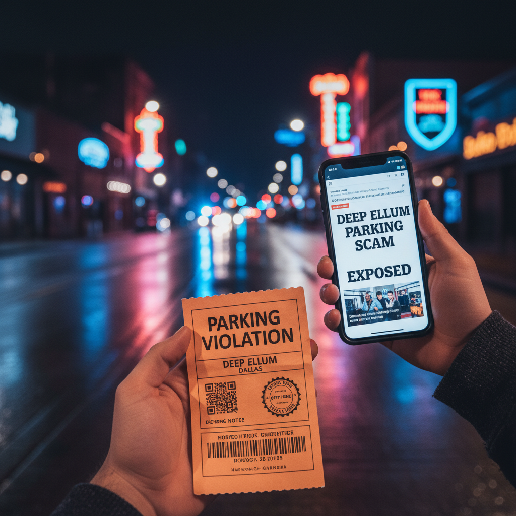 That Deep Ellum parking ticket? Might be a scam.