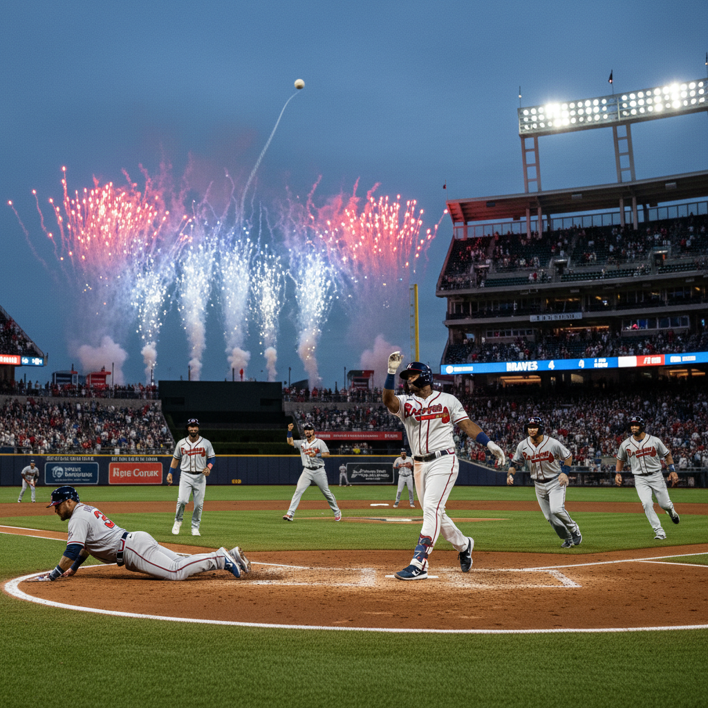 Your Braves just dropped 4 runs in ONE inning.
