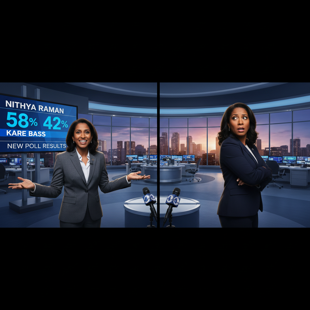 Nithya Raman just took a huge lead over Karen Bass in this new poll.