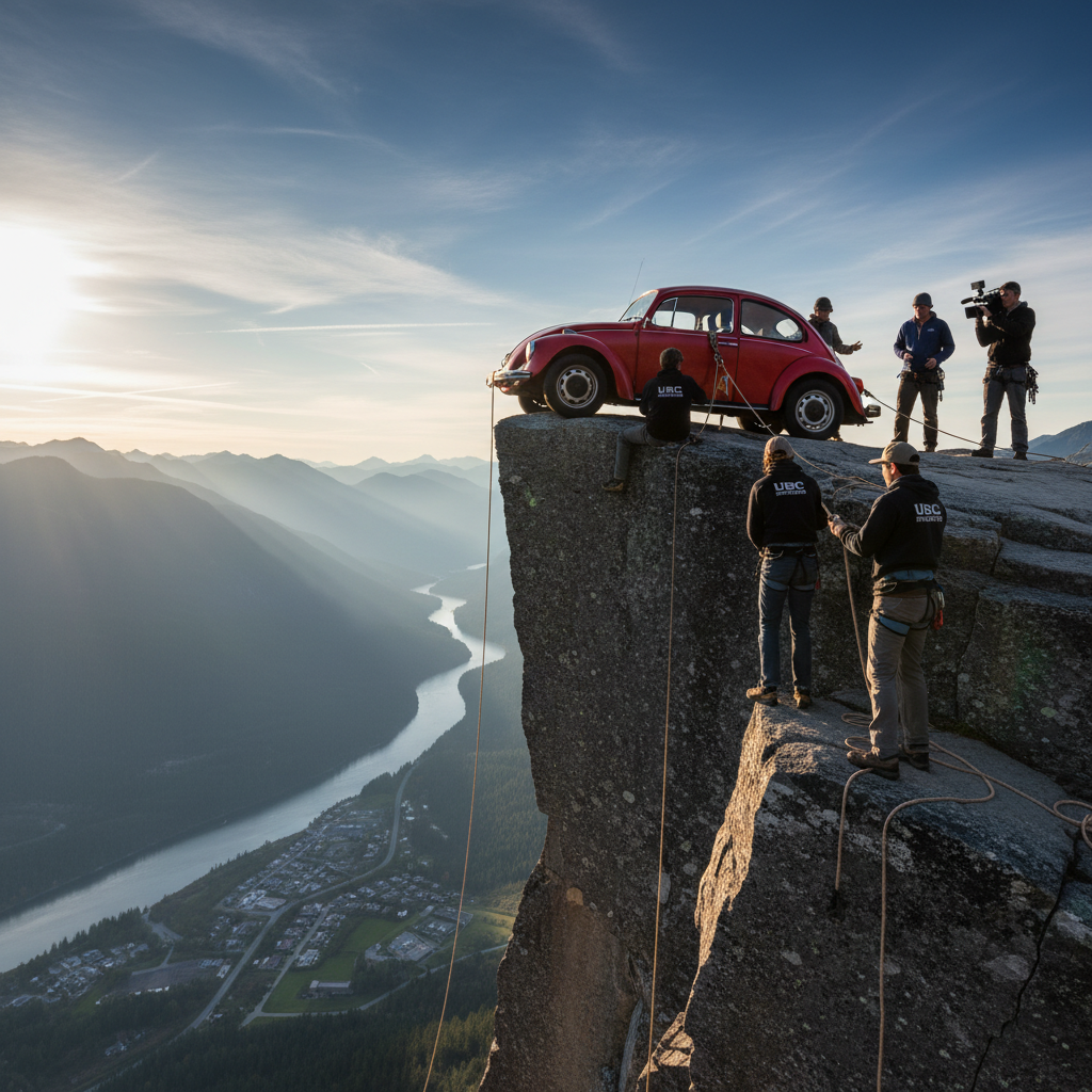 UBC students put a Beetle on a Squamish cliff. Why?