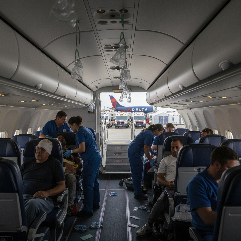 Delta Flight 56 just sent 25 people to Minneapolis hospitals