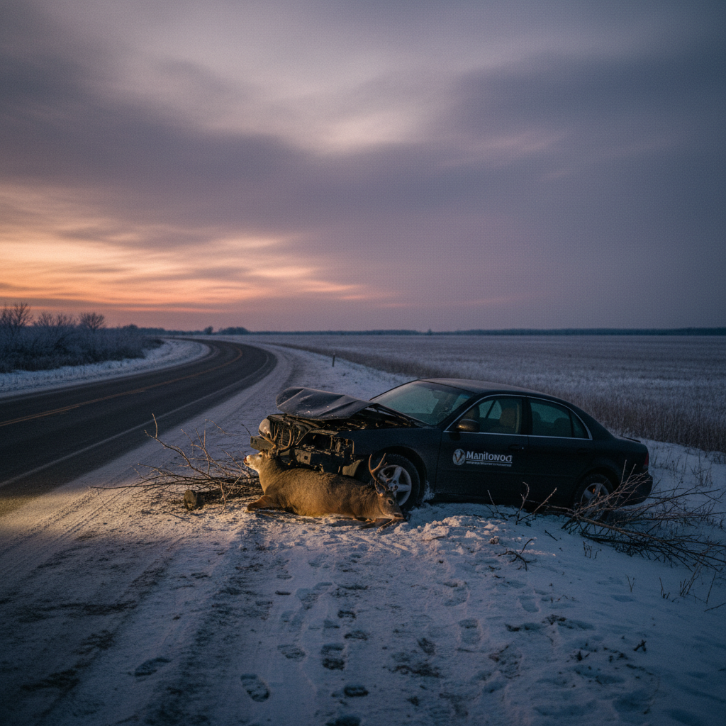 Did you see what a Manitowoc driver did to that deer?