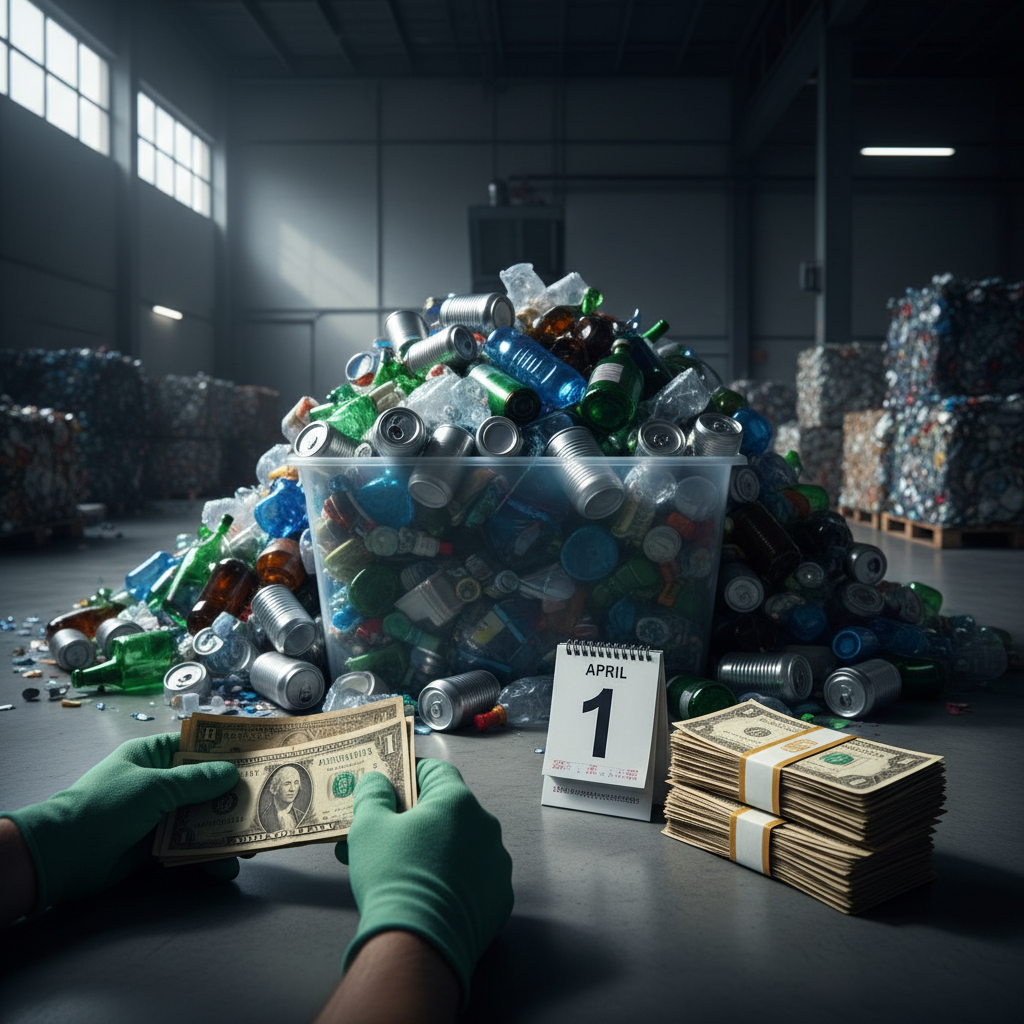 Your recycling refund is doubling April 1st.