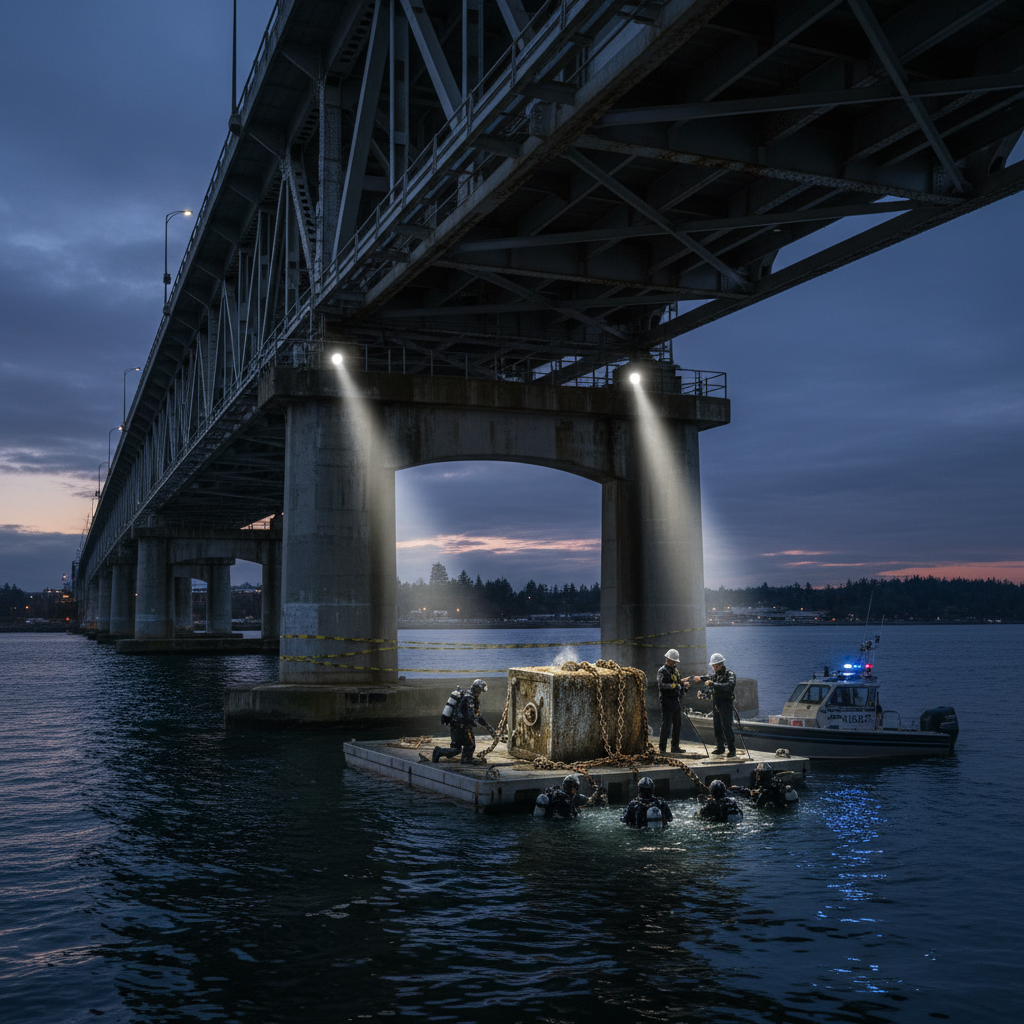 They found what under your Johnson Street Bridge?