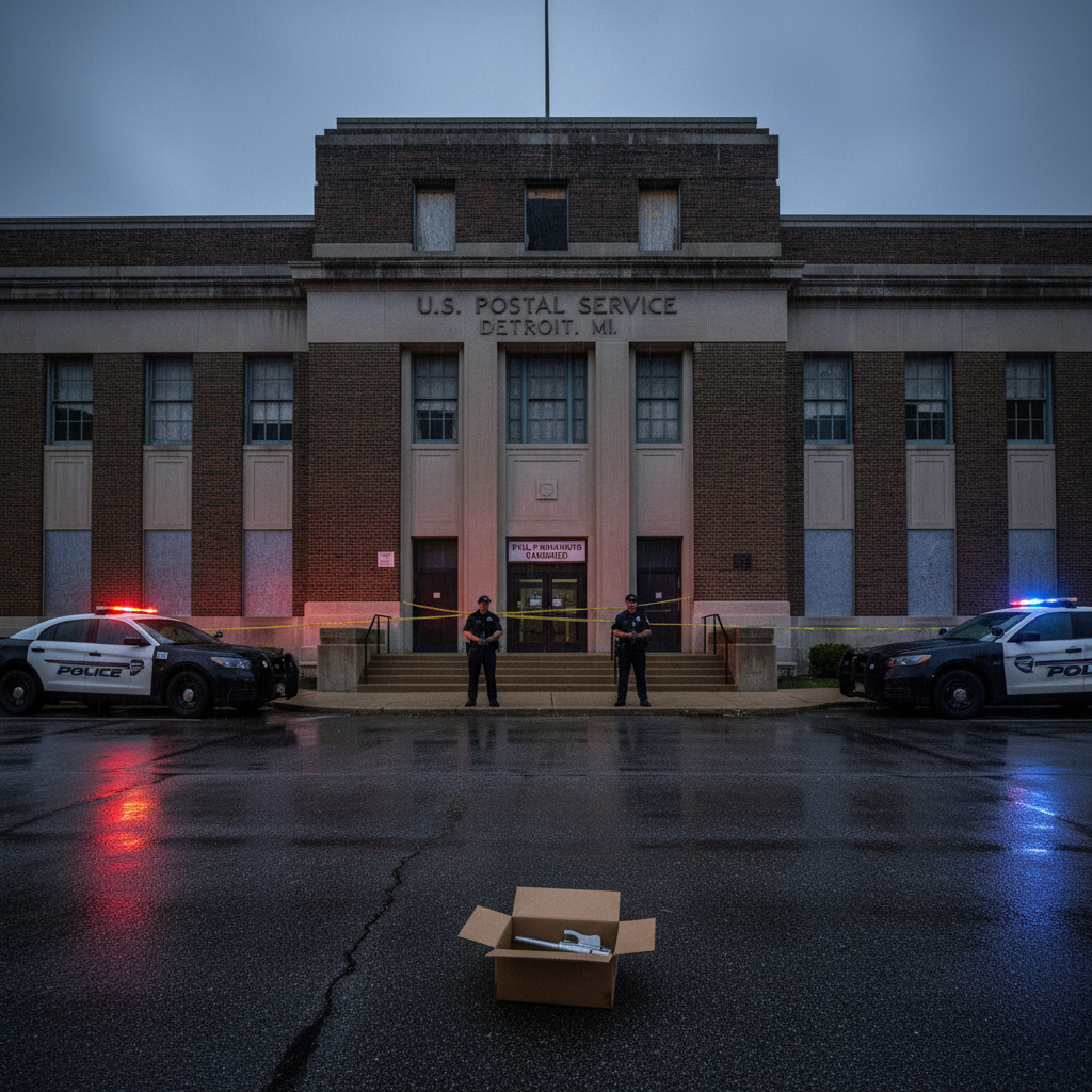 A full-auto machine gun vanished from YOUR Detroit post office.