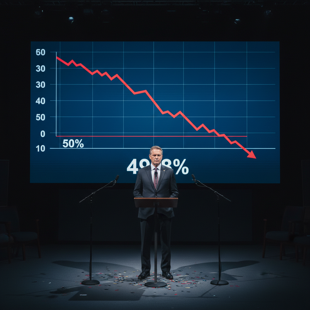 Your Governor just dipped below 50% for the first time