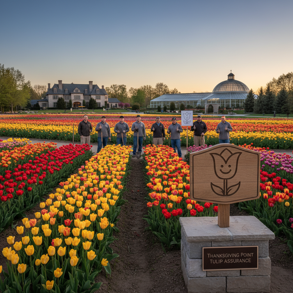 Your tulips are safe. Thanksgiving Point says so.