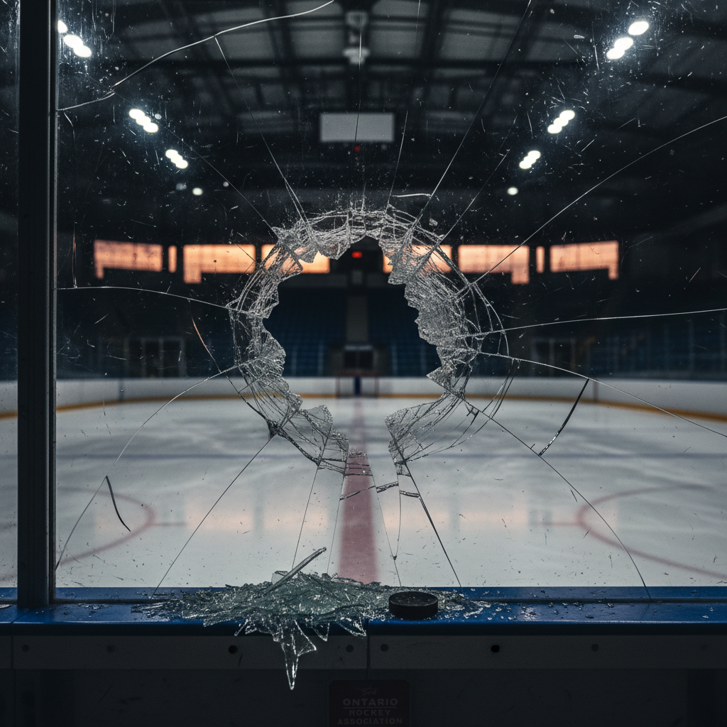 Someone broke the glass at an Ontario rink. Was it yours?