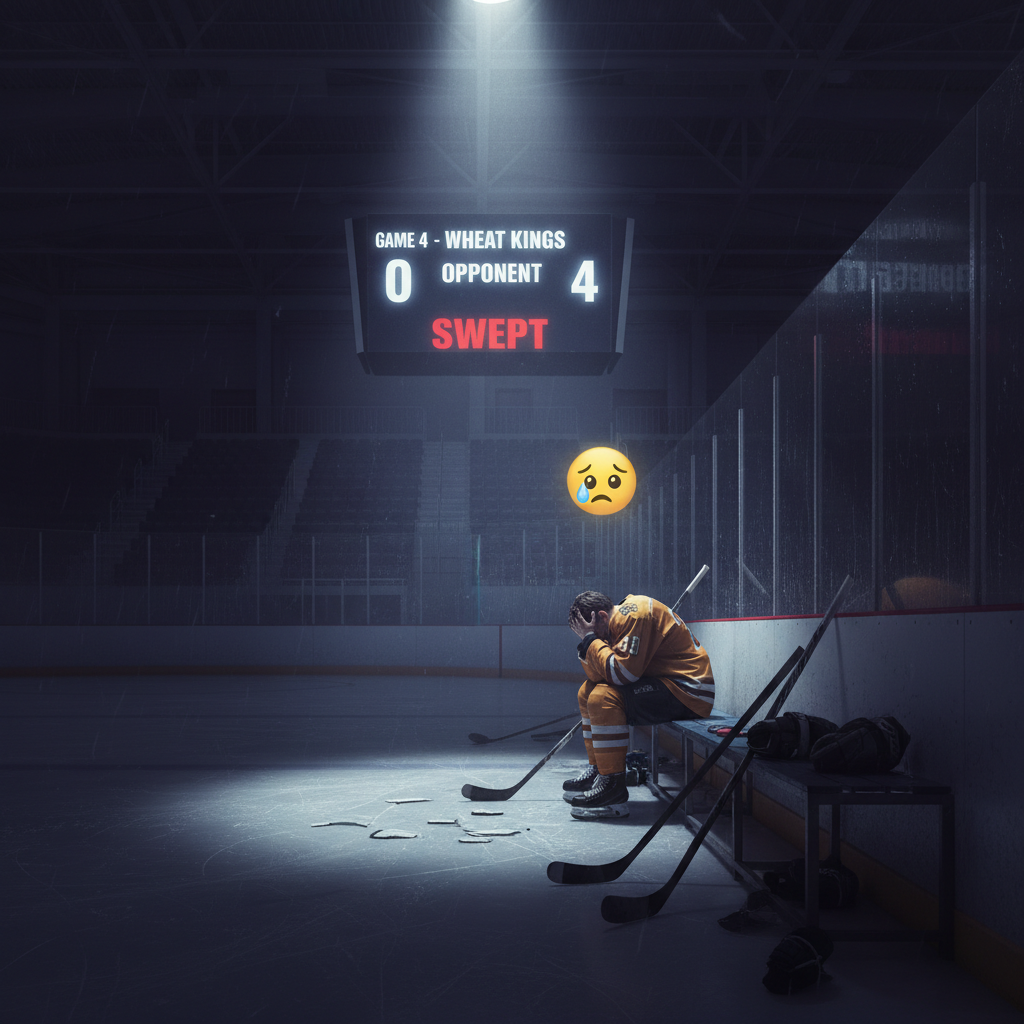 Your Wheat Kings just got swept. Oba nä!