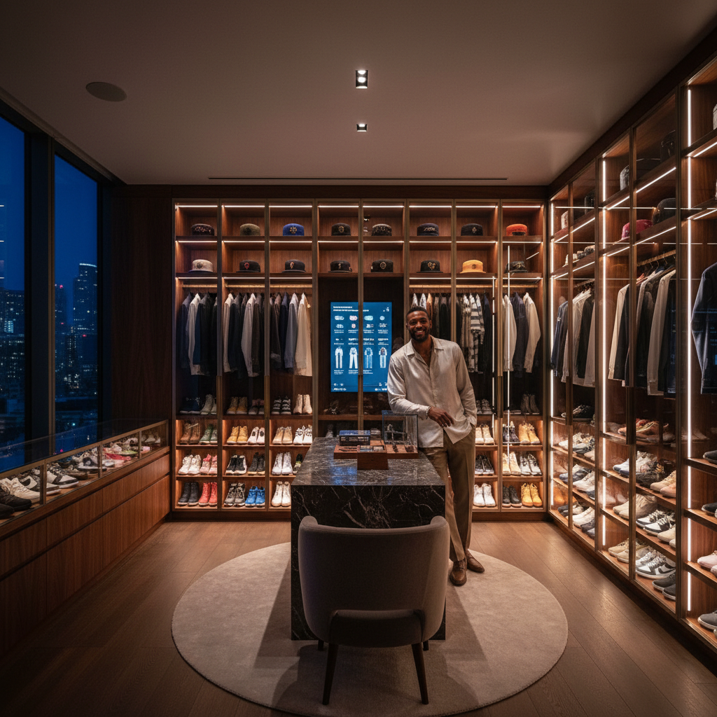 Dwight Powell's closet is next level, y'all.