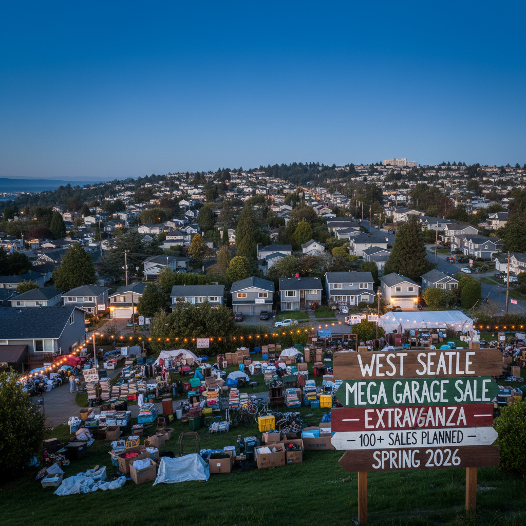West Seattle's got 100 garage sales planned for 2026 already